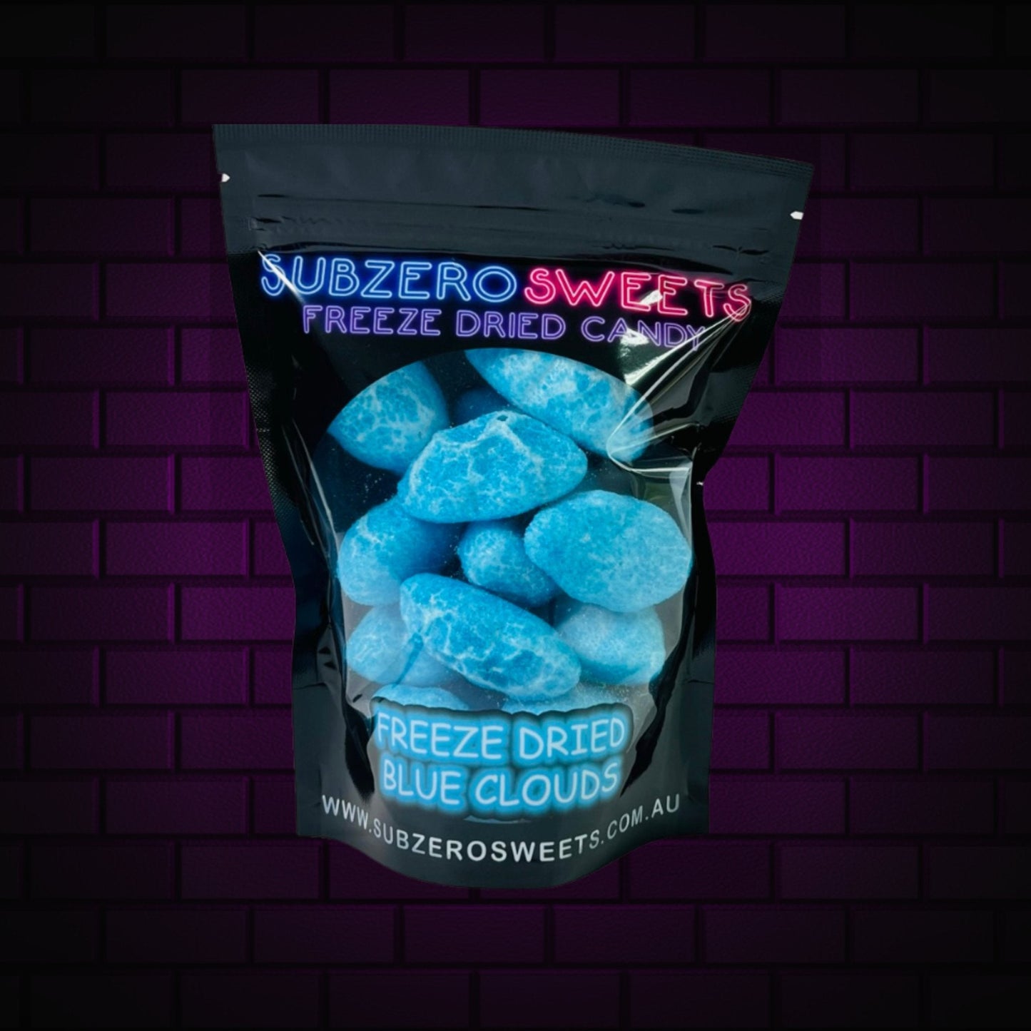 600g Bulk Freeze Dried Blue Clouds - SubZero Sweets