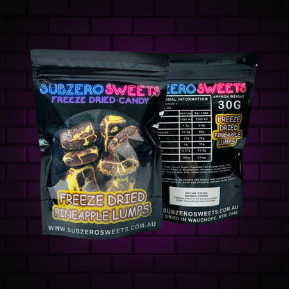 Freeze Dried Pineapple Lumps - SubZero Sweets