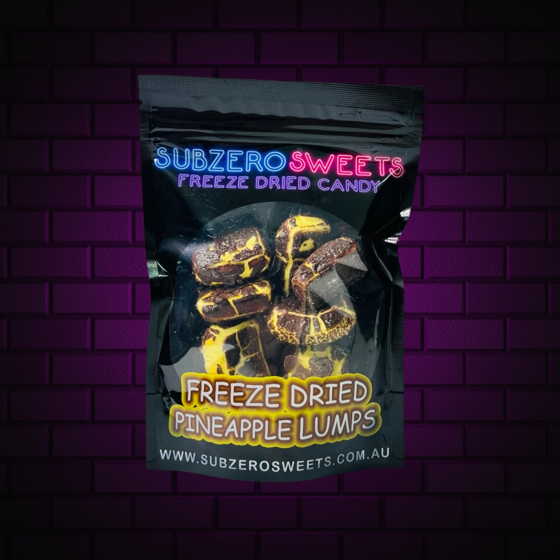 Freeze Dried Pineapple Lumps - SubZero Sweets