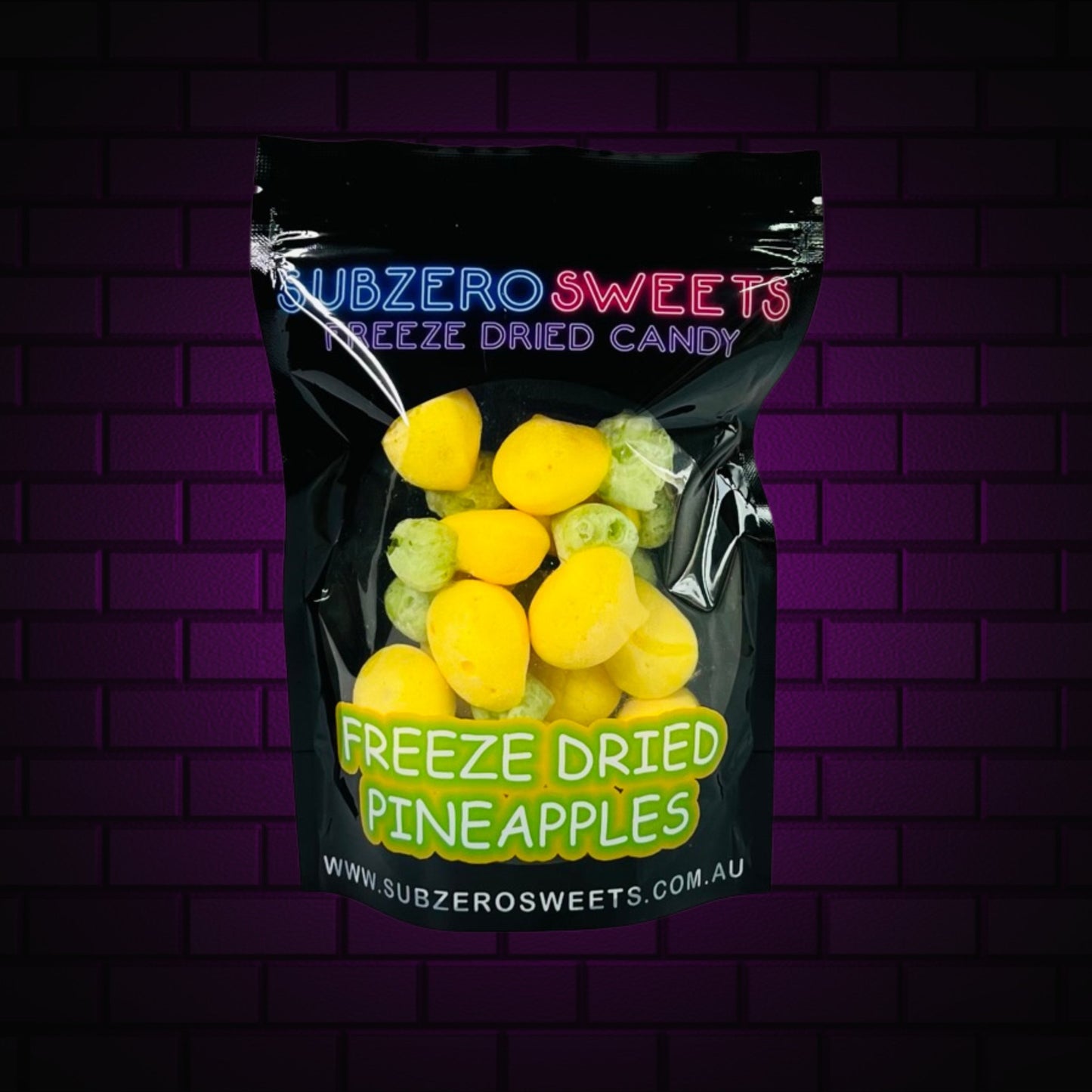 Freeze Dried Pineapples - SubZero Sweets