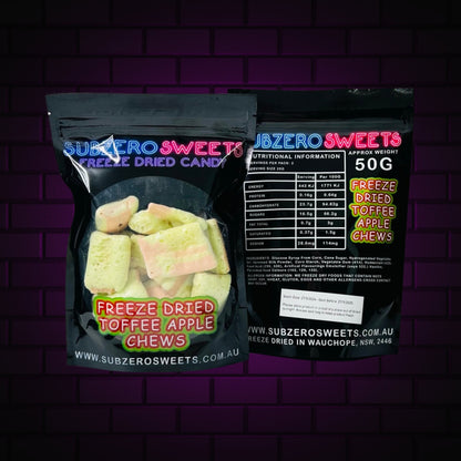 Freeze Dried Toffee Apple Chew - SubZero Sweets